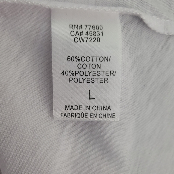 💕Chaser White Cross Back Spahgetti Strap Tank With Ruffles Size L New - Picture 5 of 6